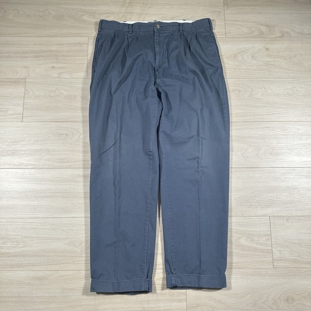 Vintage Polo Ralph Lauren Hammond Pants 90s Double Pleat Chinos Trousers 38x32